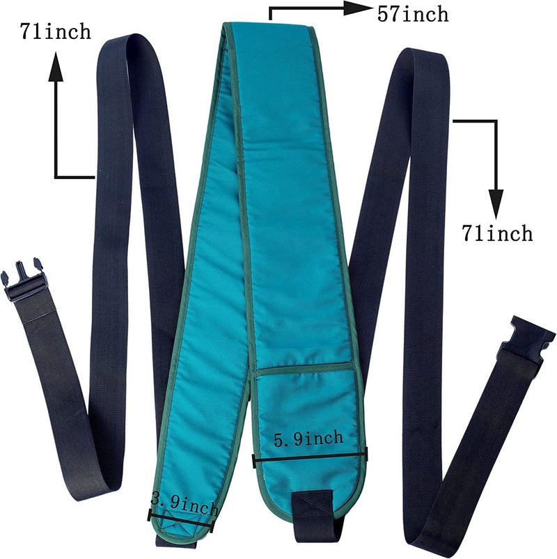 Elfzone Wheelchair Seat Belt - Bed Straps for Elderly，Bed Restraints for Elderly Dementia Patients,Chest Strap, Nursing Patient, Safety System to Control Limbs for Post-Operative Patients - Image 4